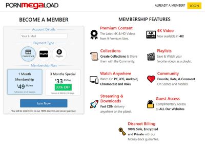 Porn Mega Load membership